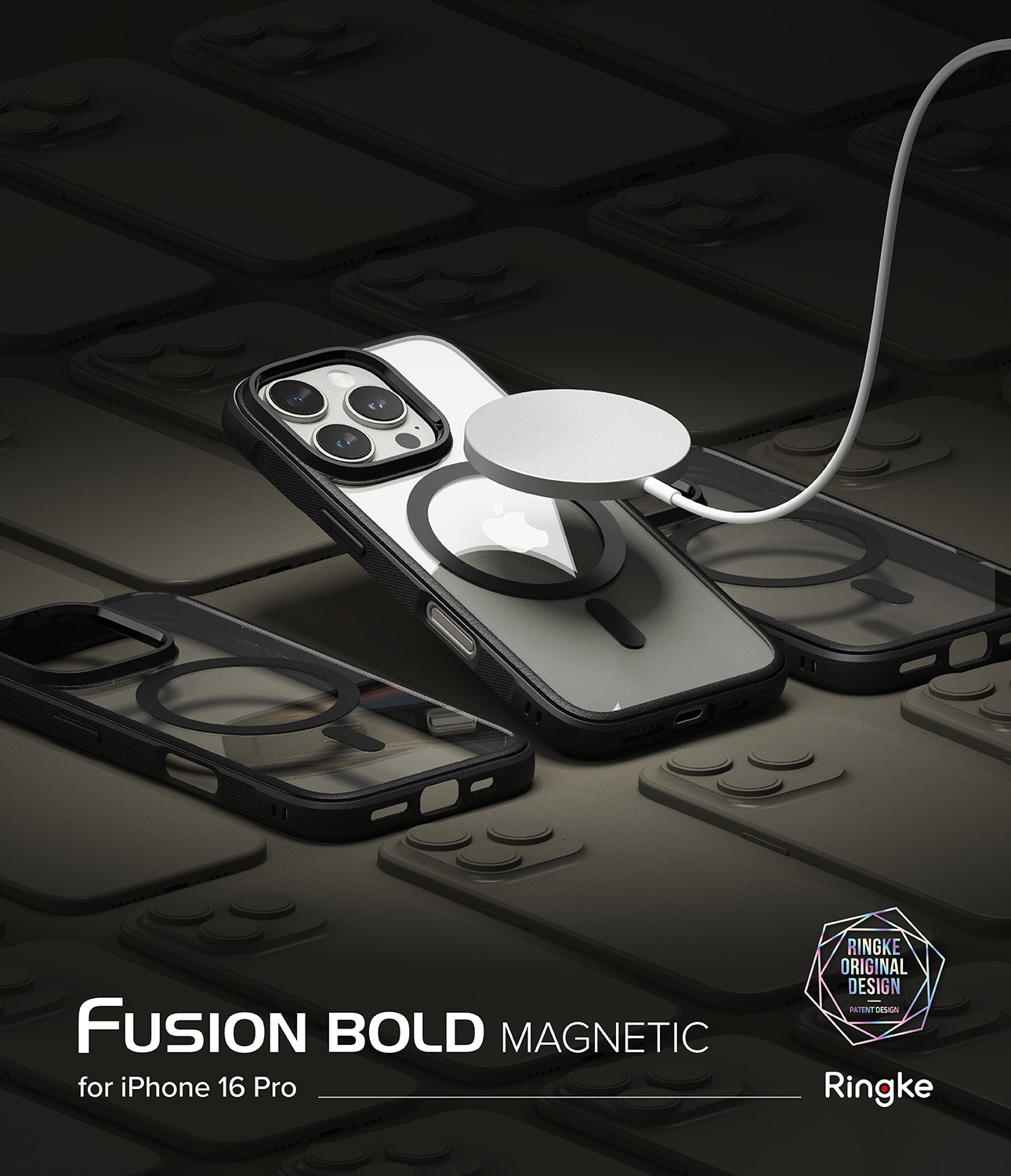 Coque Fusion Bold Magnetic MagSafe iPhone 16 Pro, Black