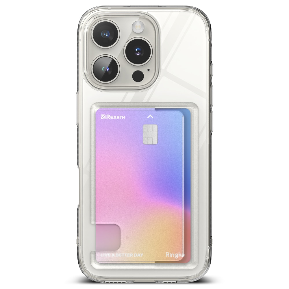 Coque Fusion Card iPhone 16 Pro, transparent