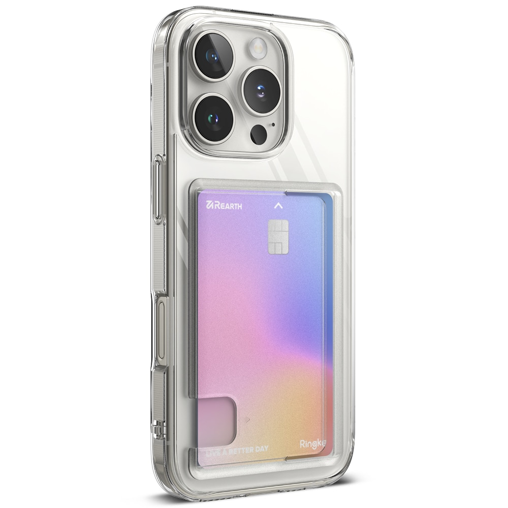 Coque Fusion Card iPhone 16 Pro, transparent