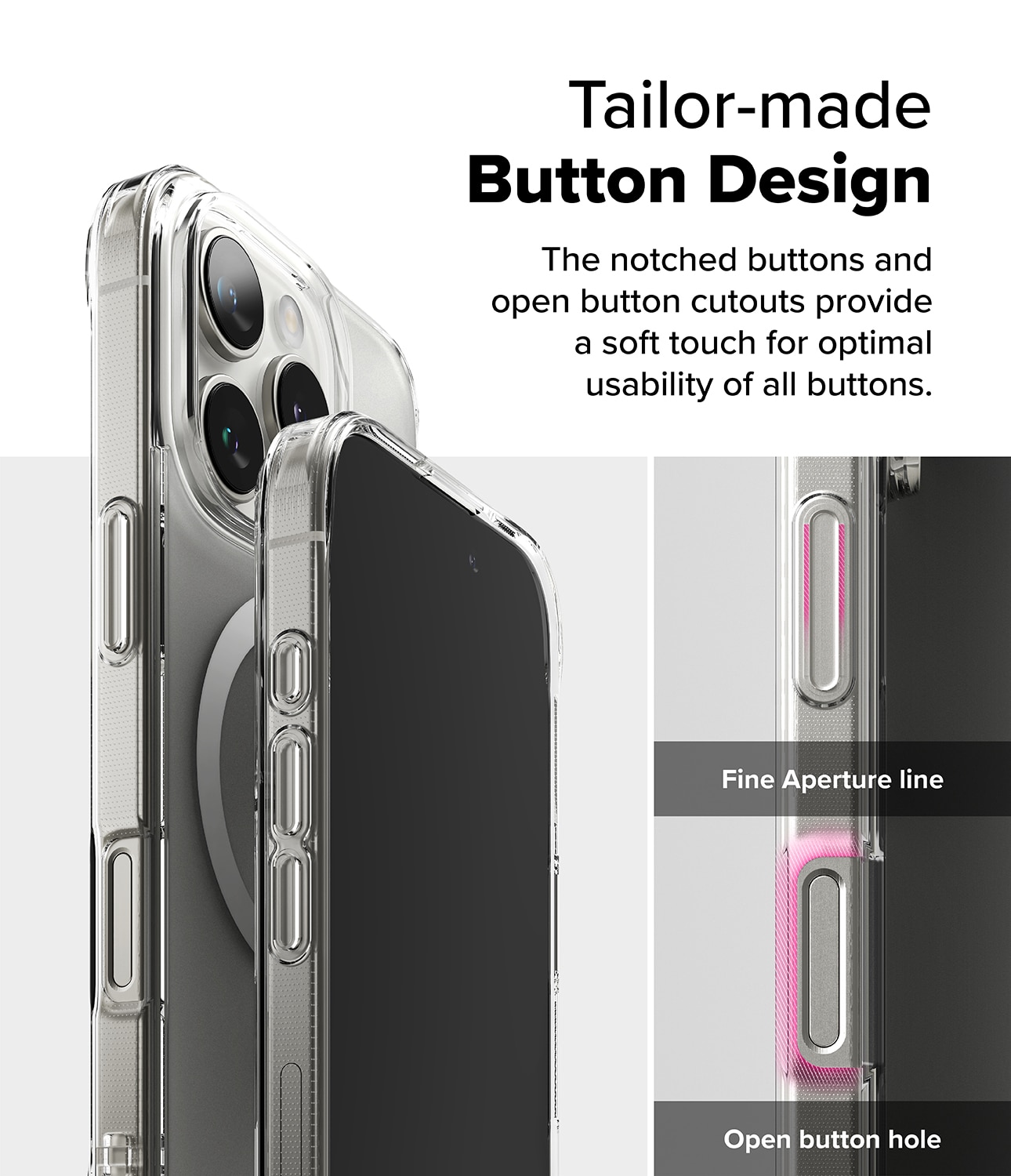 Coque Fusion Magnetic iPhone 16 Pro Transparent