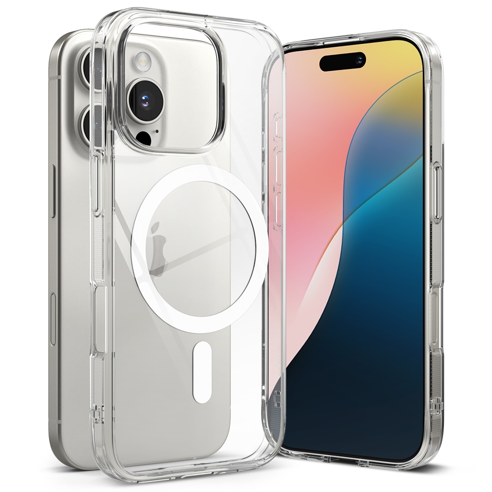 Coque Fusion Magnetic iPhone 16 Pro Transparent