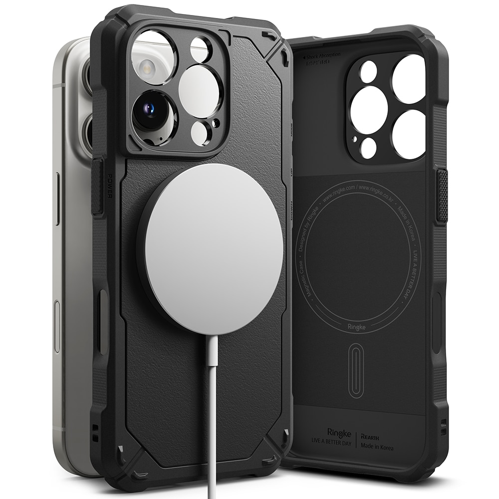 Rugged Gear Magnetic Coque iPhone 16 Pro Black