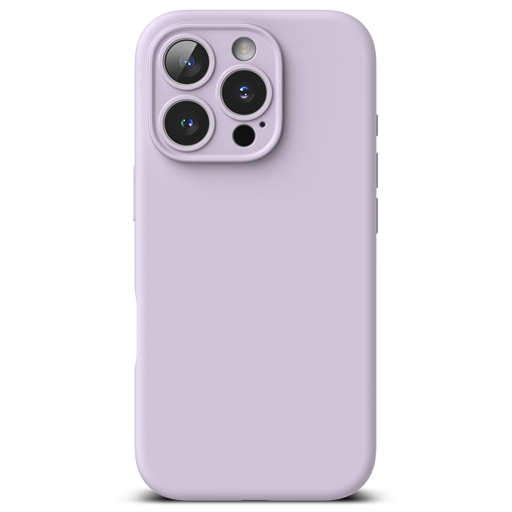 Silicone Magnetic Coque iPhone 16 Pro Max Light Purple