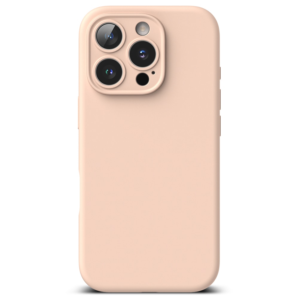 Silicone Magnetic Coque iPhone 16 Pro Max Pink Sand