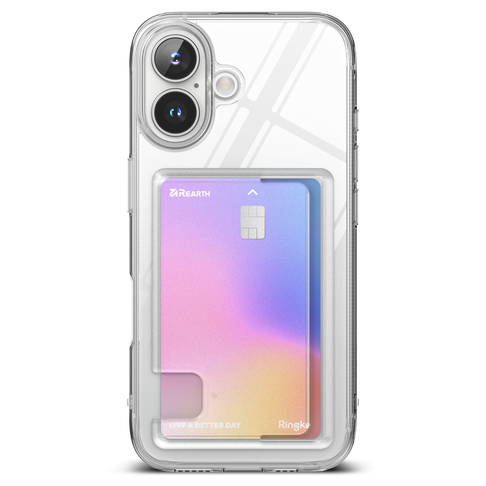 Coque Fusion Card iPhone 16 Plus, transparent