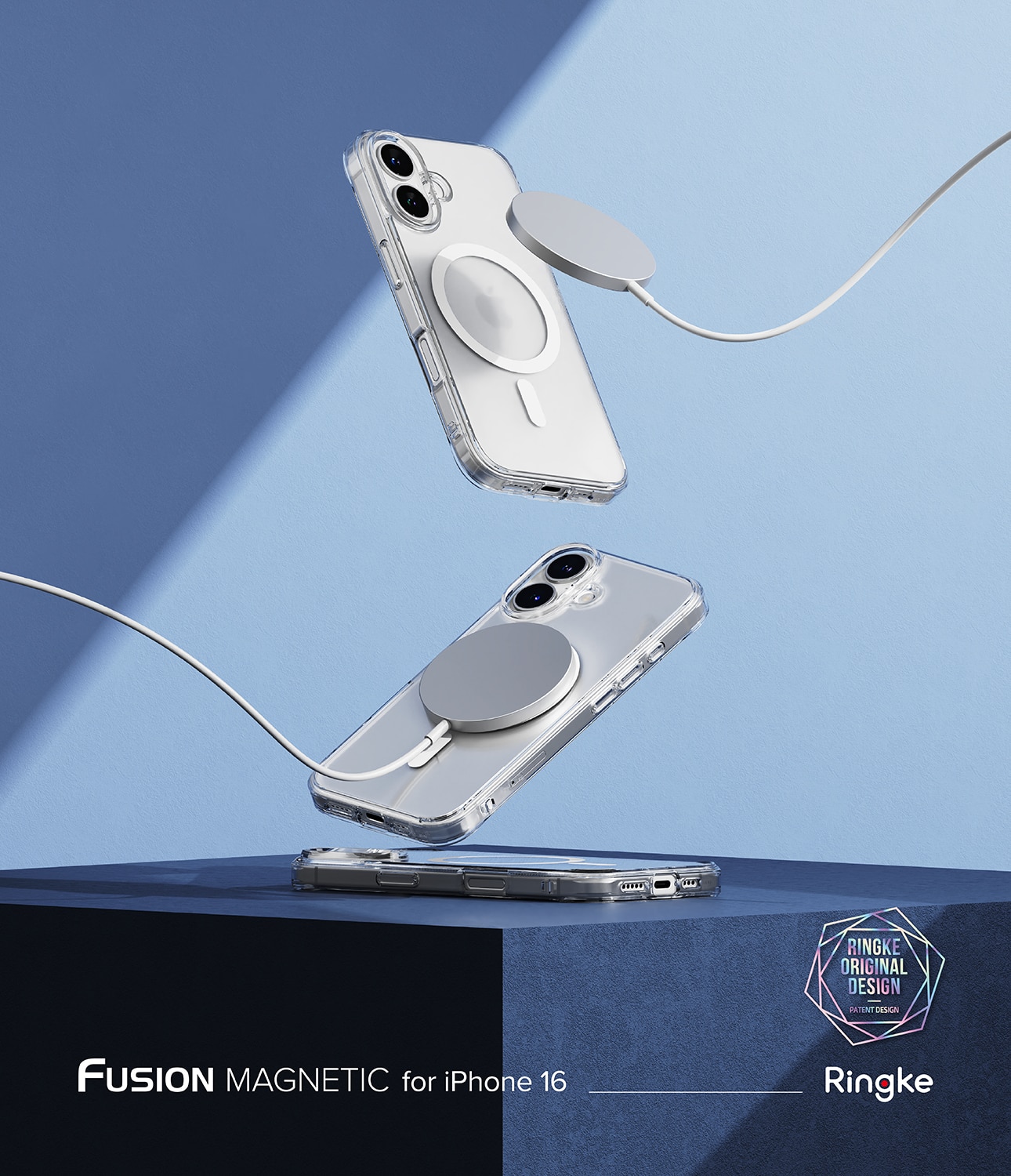 Coque Fusion Magnetic iPhone 16 Transparent