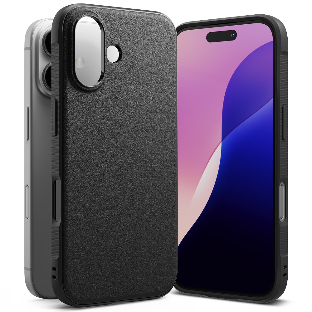 Coque Onyx iPhone 16, noir