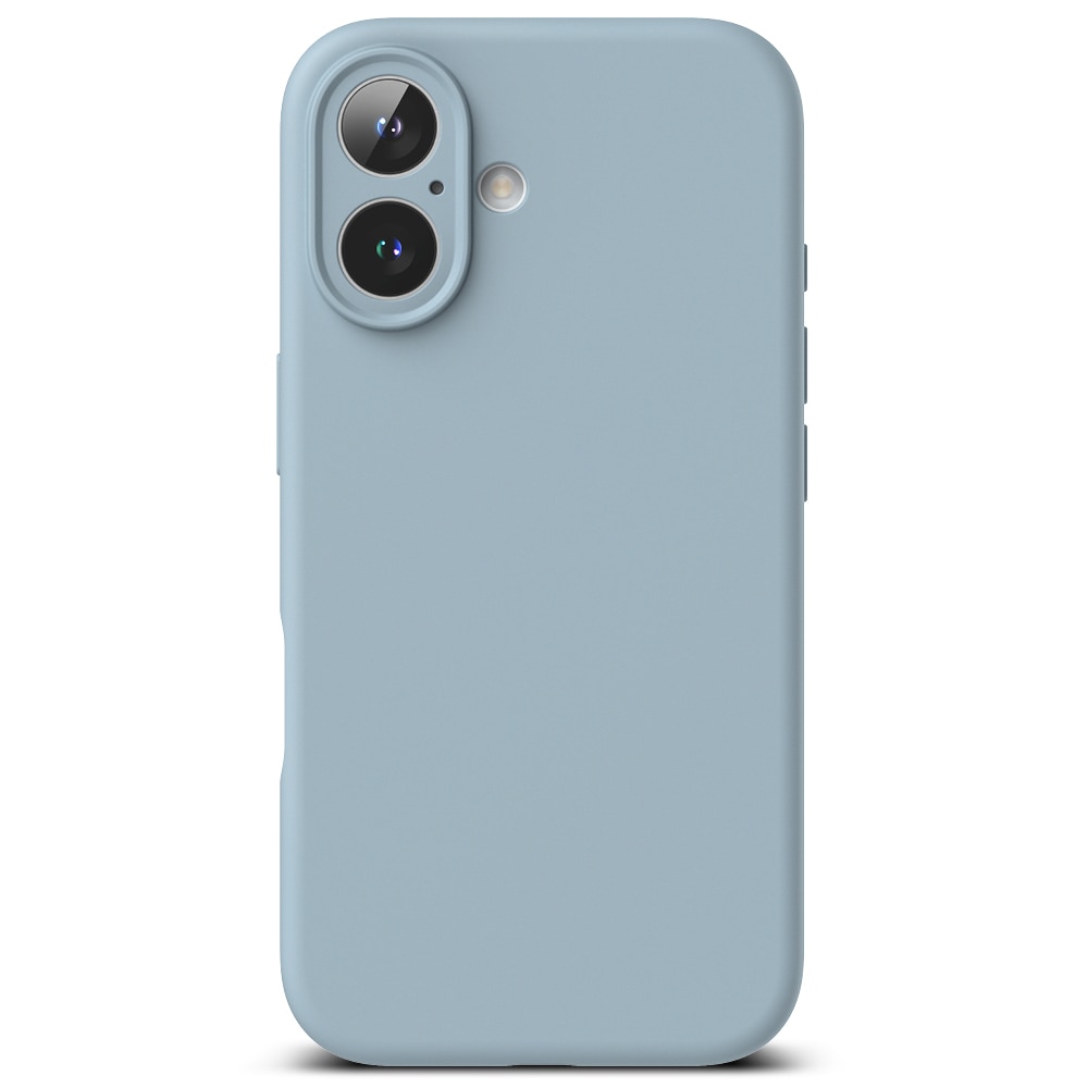 Silicone Magnetic Coque iPhone 16 Blue