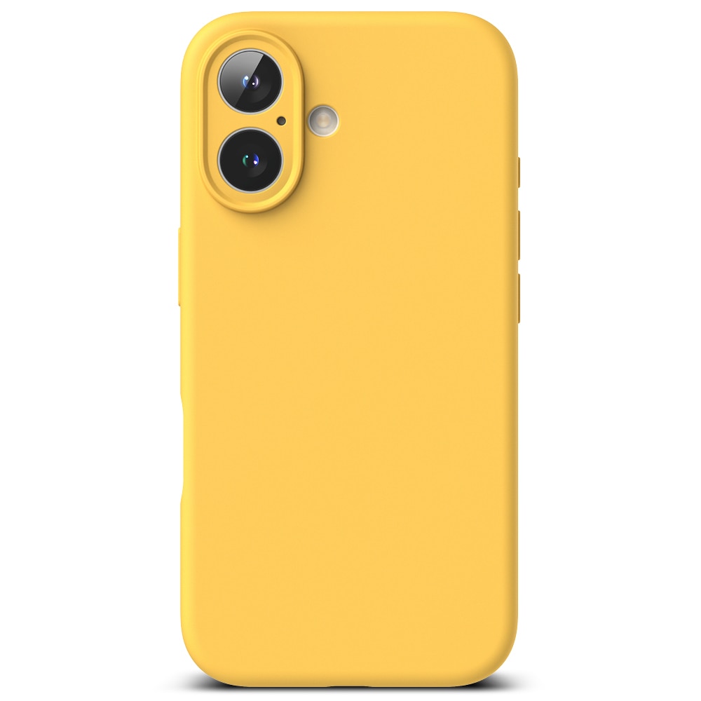 Silicone Magnetic Coque iPhone 16 Yellow