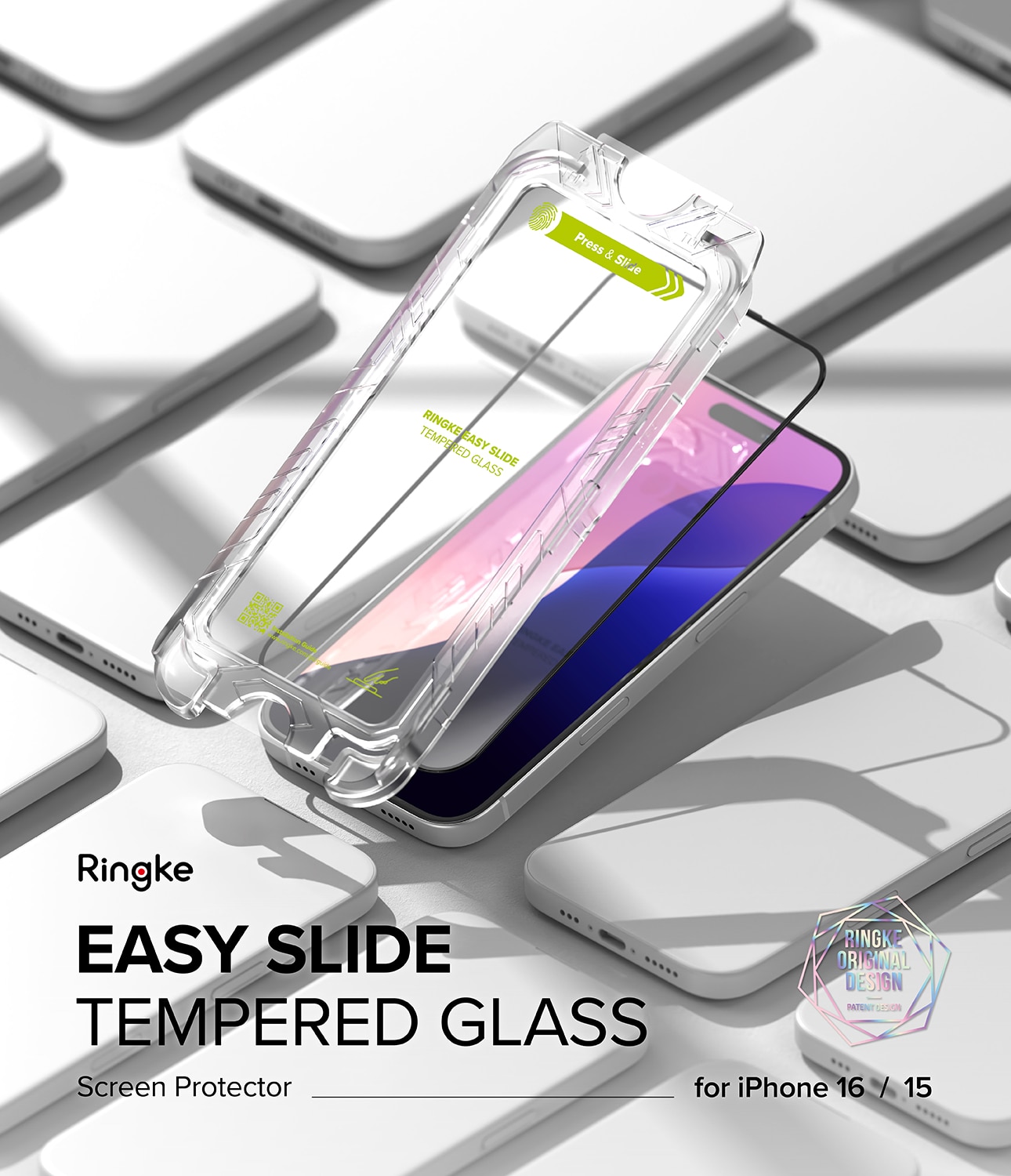 Easy Slide Glass (2 pièces) iPhone 16