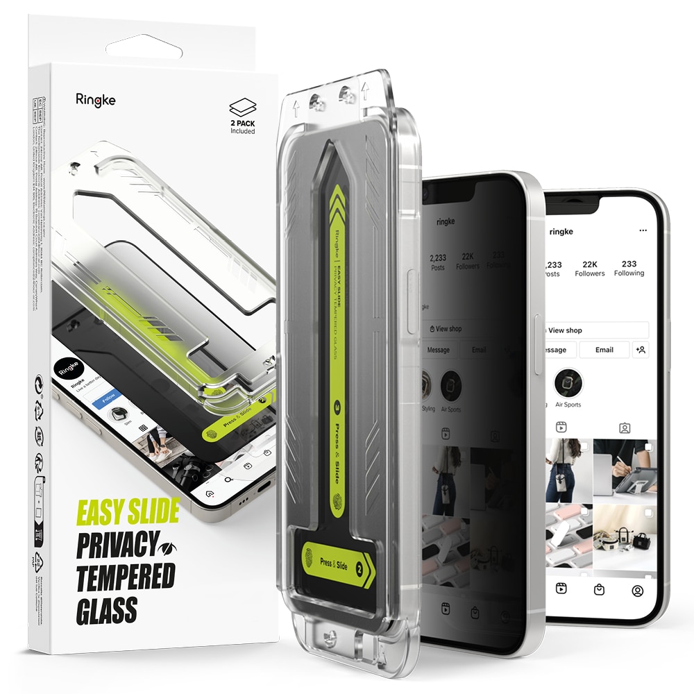 Easy Slide Privacy Glass (2 pièces) iPhone SE 4