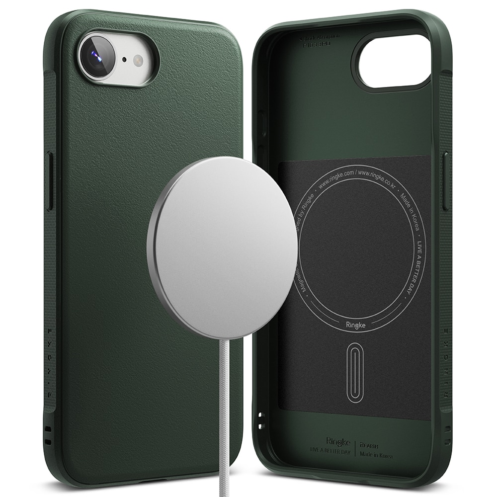 Coque Onyx Magnetic iPhone SE 4, Dark Green