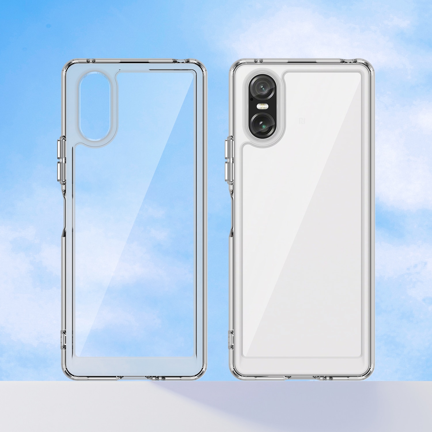 Coque hybride pour Sony Xperia 10 VI, transparent