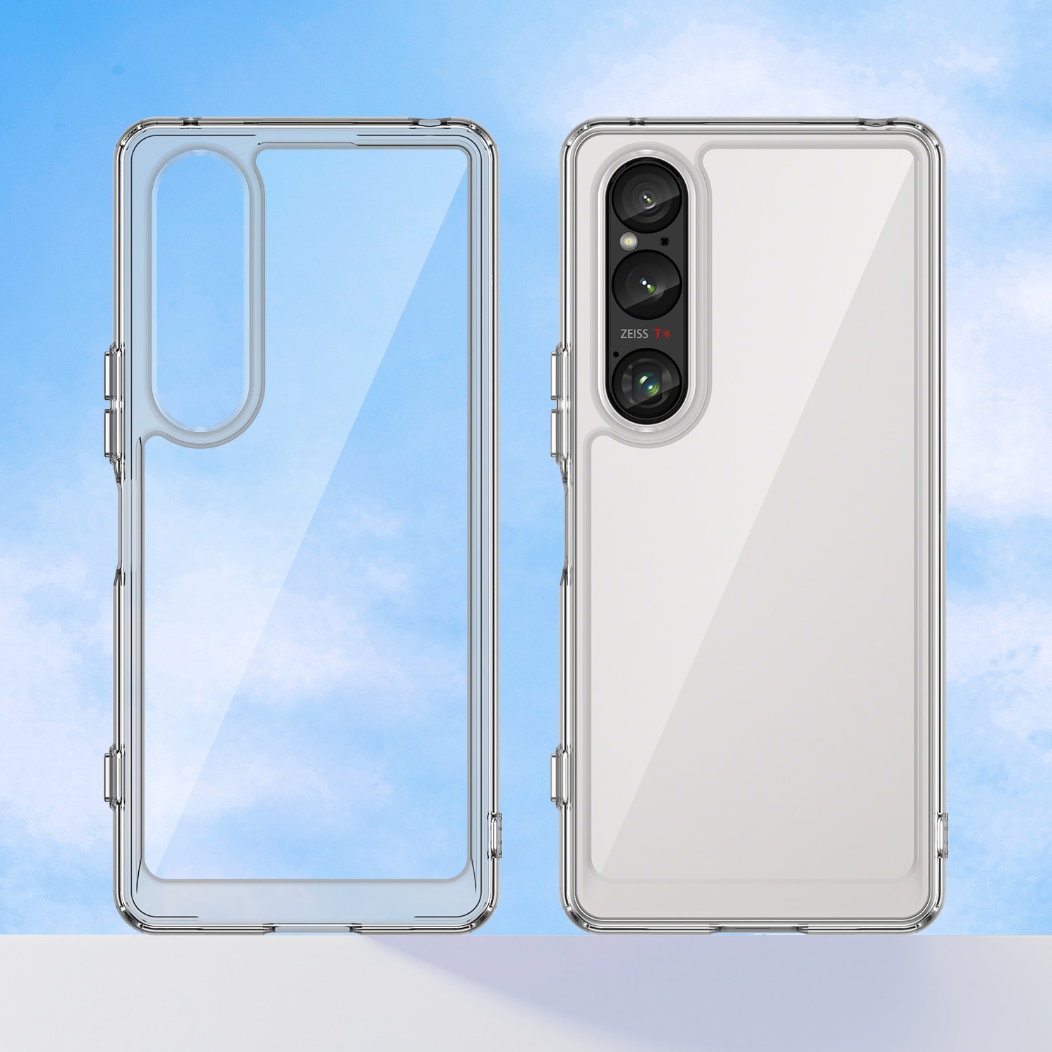 Coque hybride pour Sony Xperia 1 VI, transparent