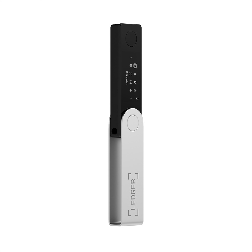 Nano X Crypto Hardware Wallet, noir