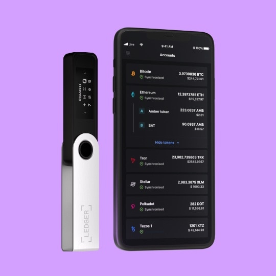 Nano S Plus Crypto Hardware Wallet, noir