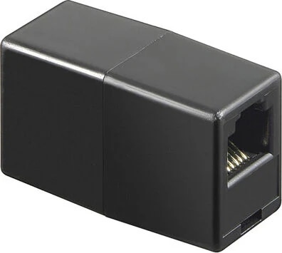 Network connector 8P/8C RJ45 noir