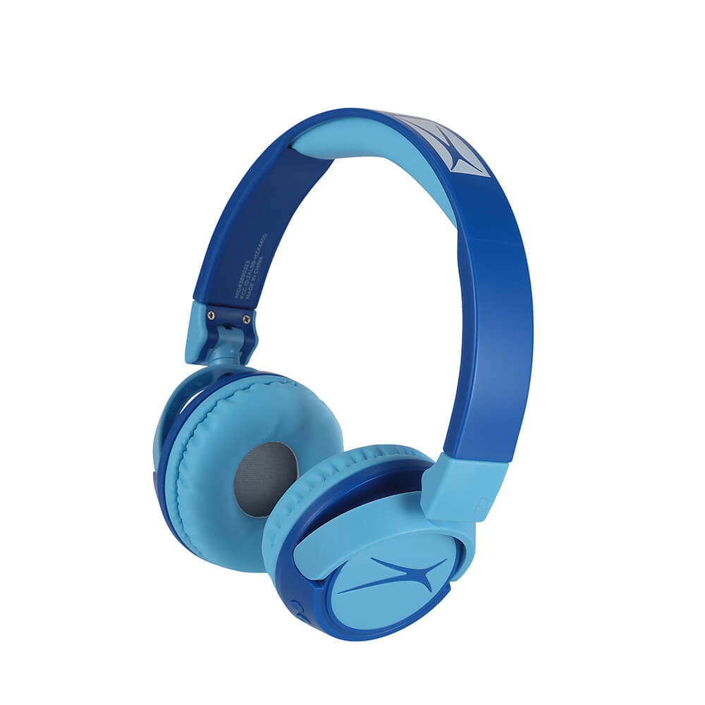 Casque sans fil On-Ear pour enfants 2-en-1, bleu