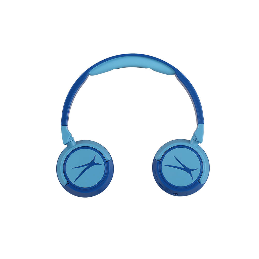 Casque sans fil On-Ear pour enfants 2-en-1, bleu