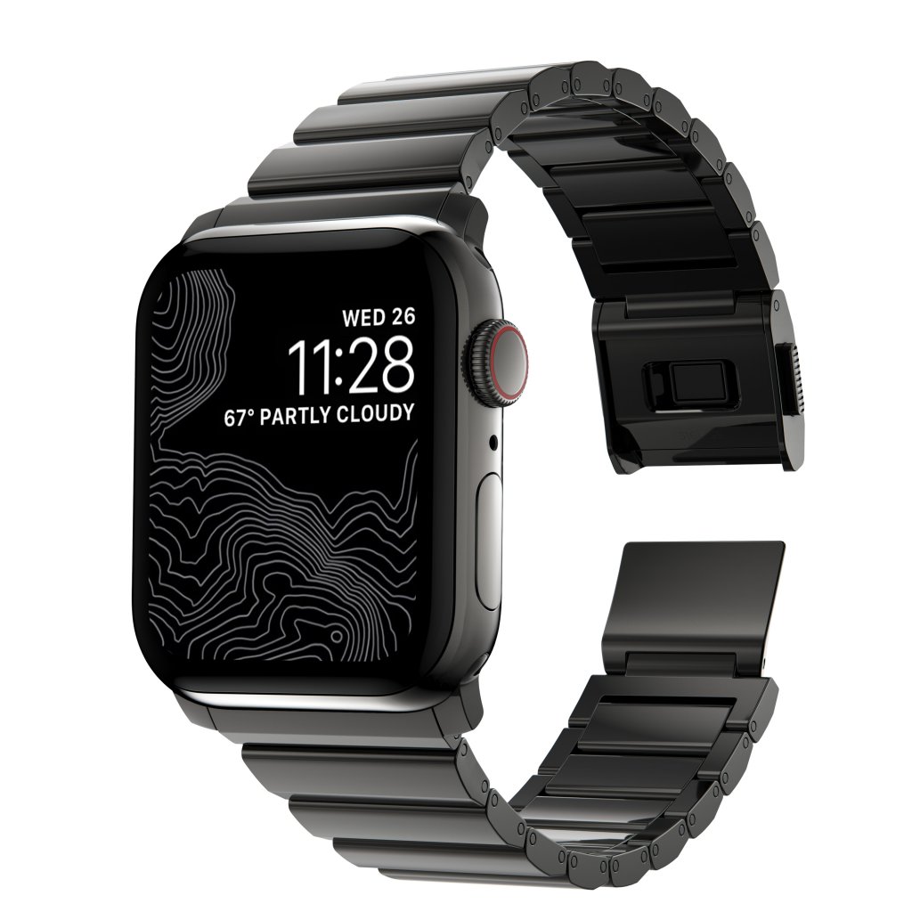 Nomad Watch Graphite Steel Band mm, 38/40/41 Apple