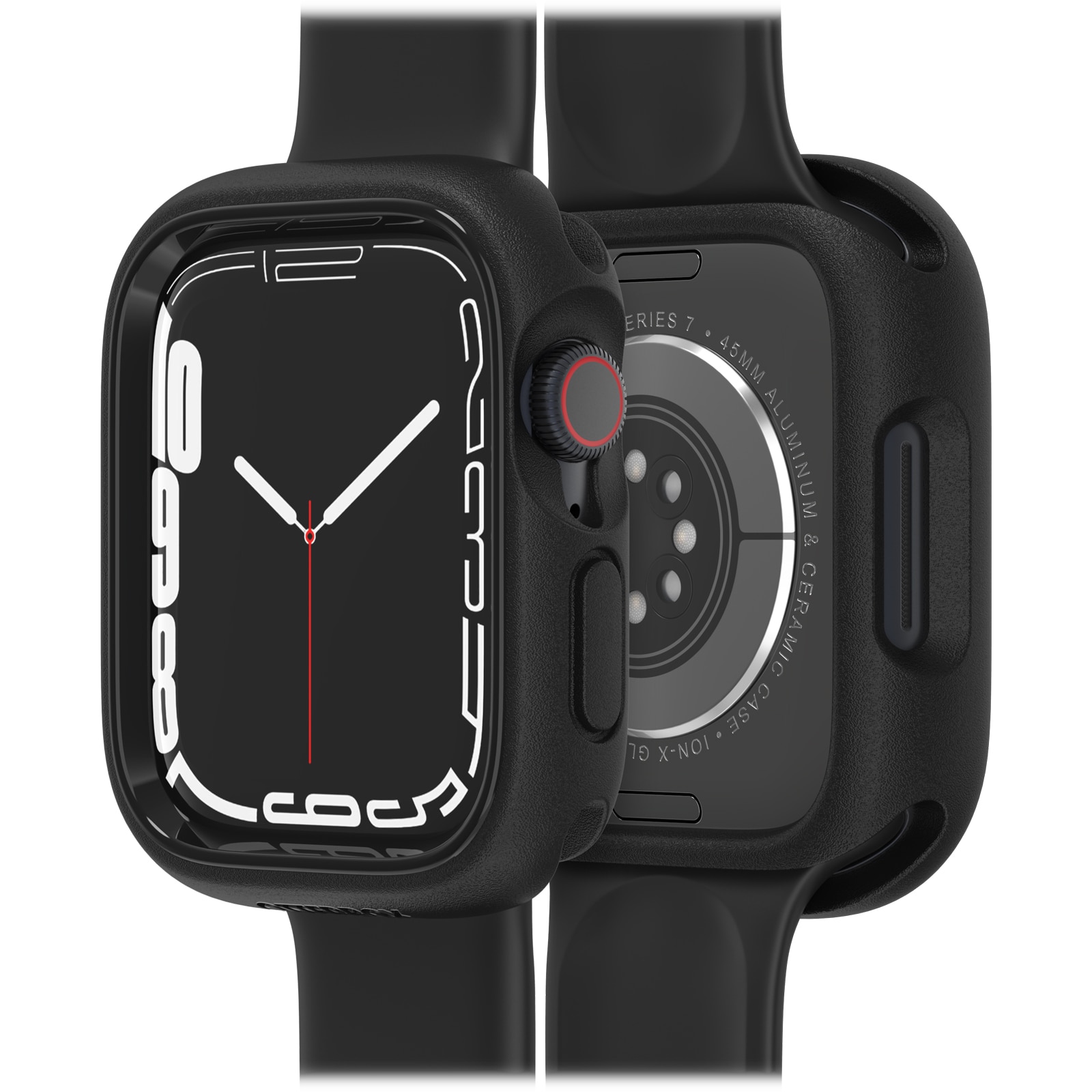 Exo Edge Coque Apple Watch 45mm Series 8, noir