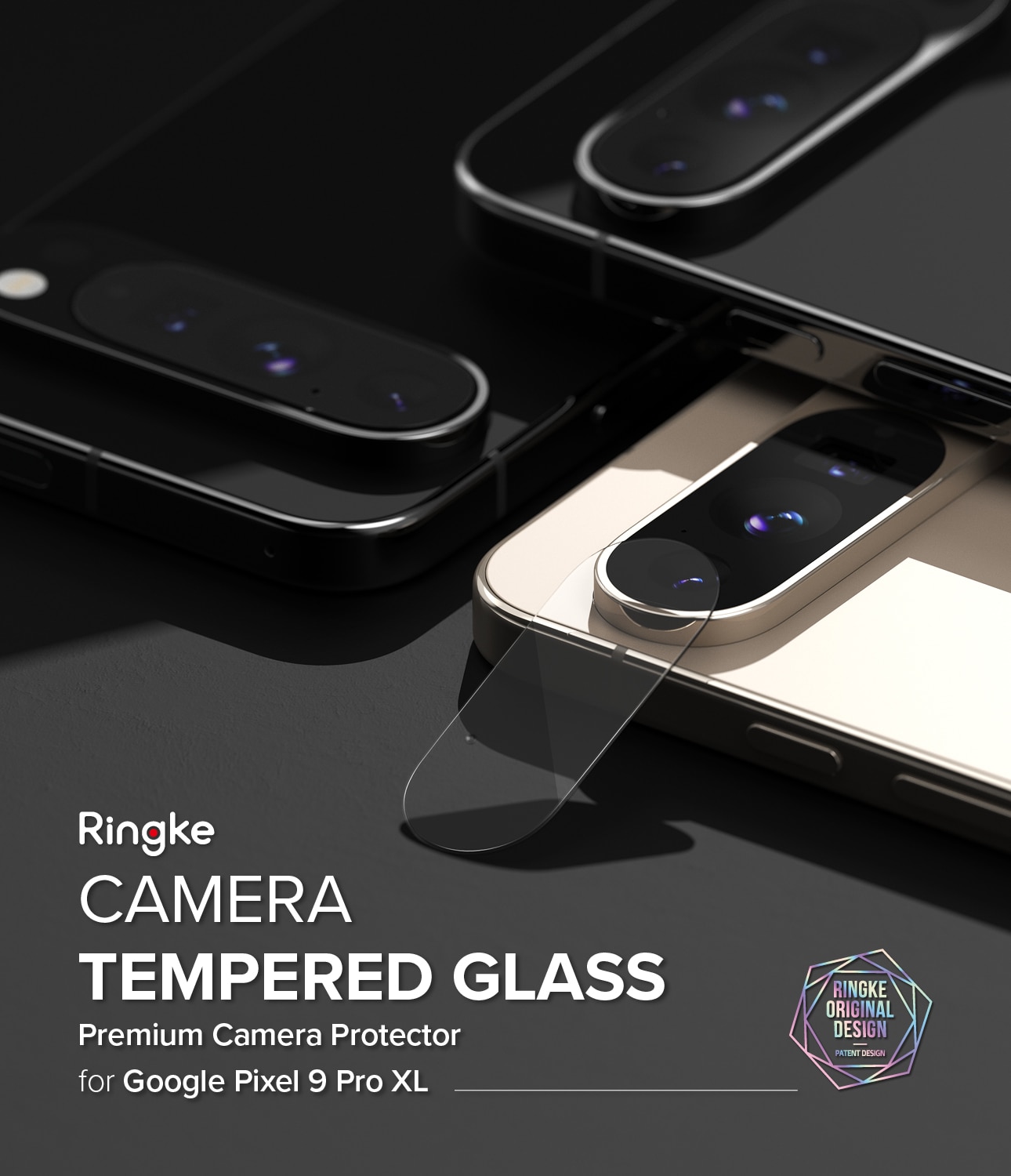 Camera Protector Glass (3-pack) Google Pixel 9 Pro XL Transparent