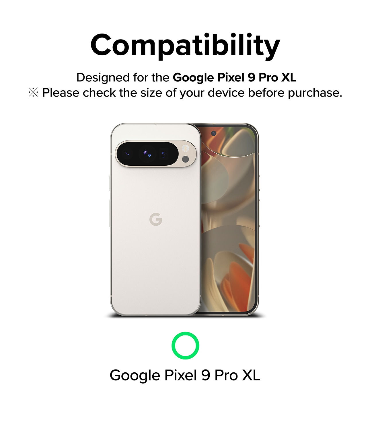 Camera Protector Glass (3-pack) Google Pixel 9 Pro XL Transparent