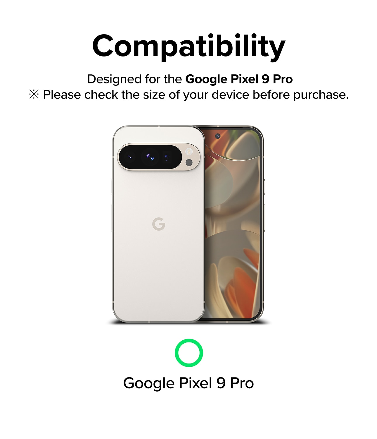 Camera Protector Glass (3-pack) Google Pixel 9 Pro Transparent