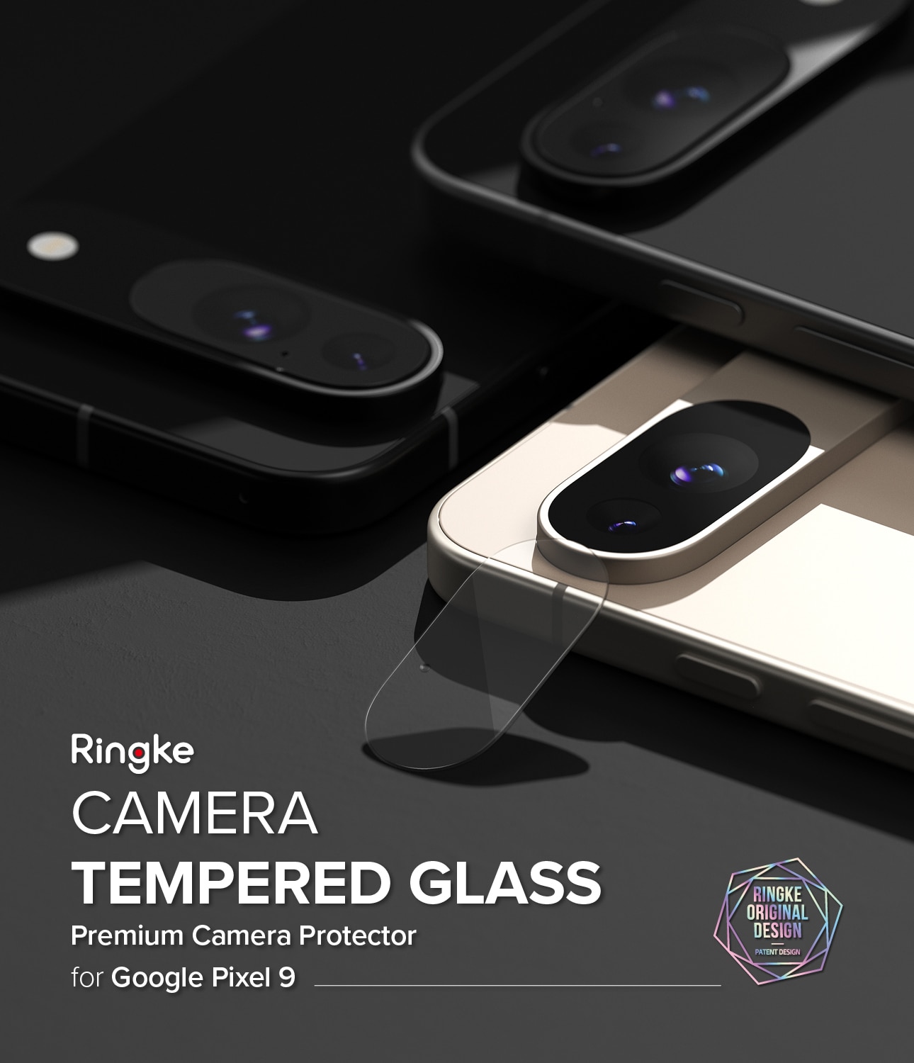 Camera Protector Glass (3-pack) Google Pixel 9 Transparent