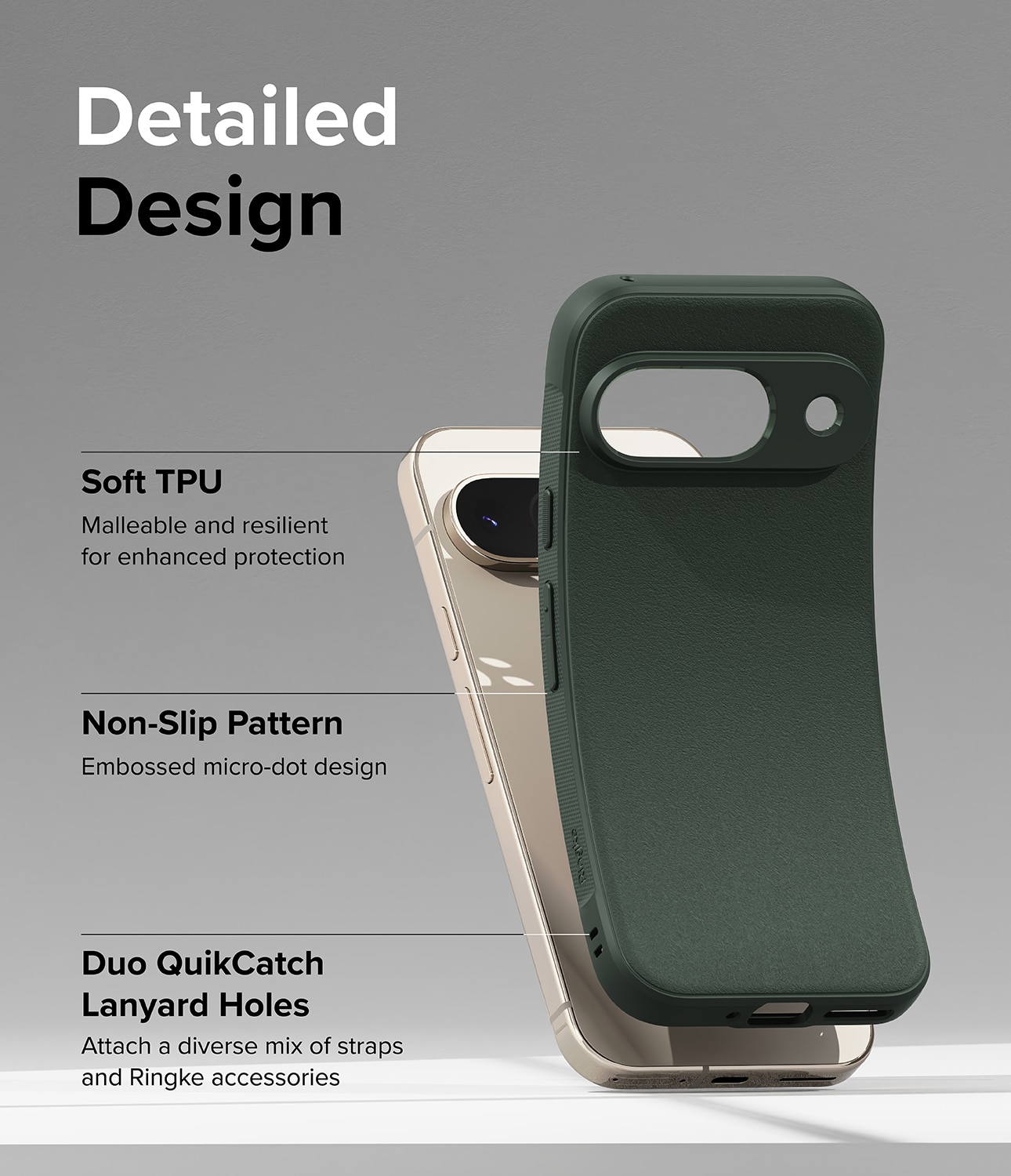 Coque Onyx Google Pixel 9, Dark Green