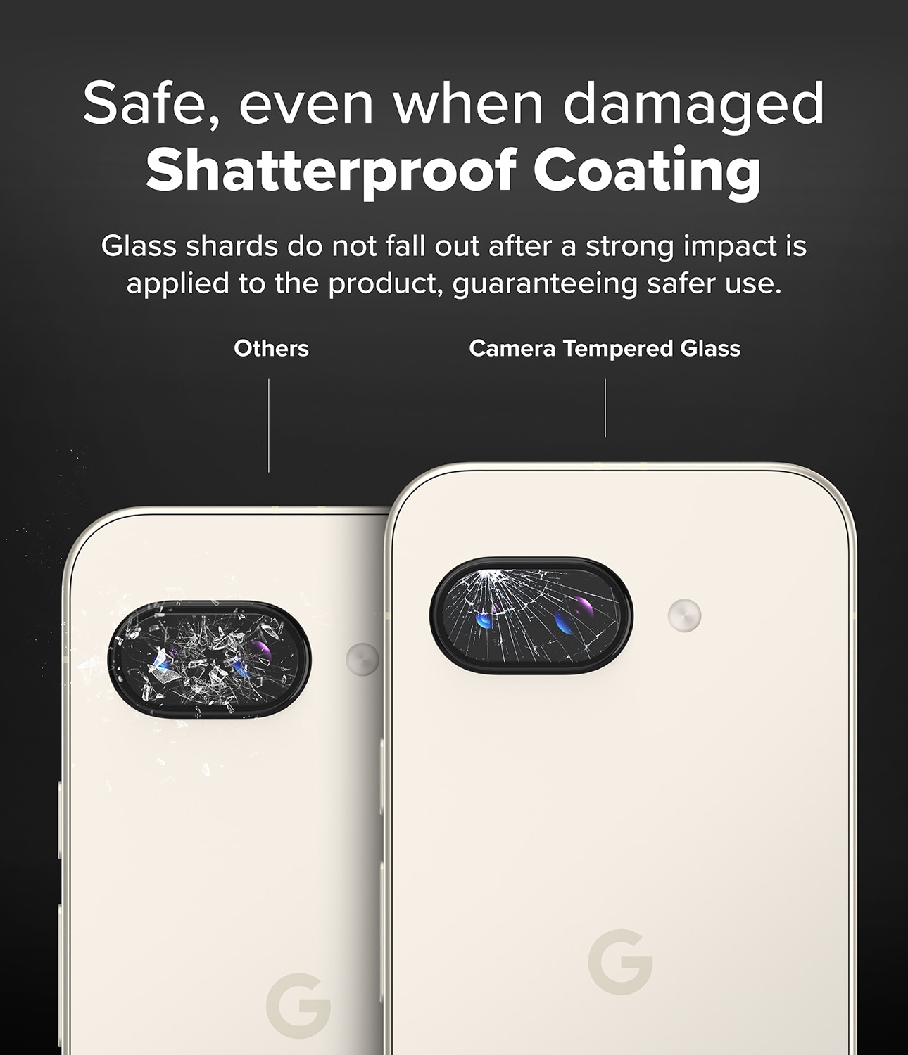 Camera Protector Glass (2 pièces) Google Pixel 9a Transparent