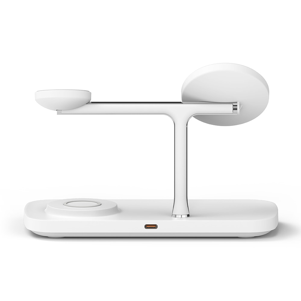 3-in-1 Wireless Charger Stand Qi2 MagSafe, blanc