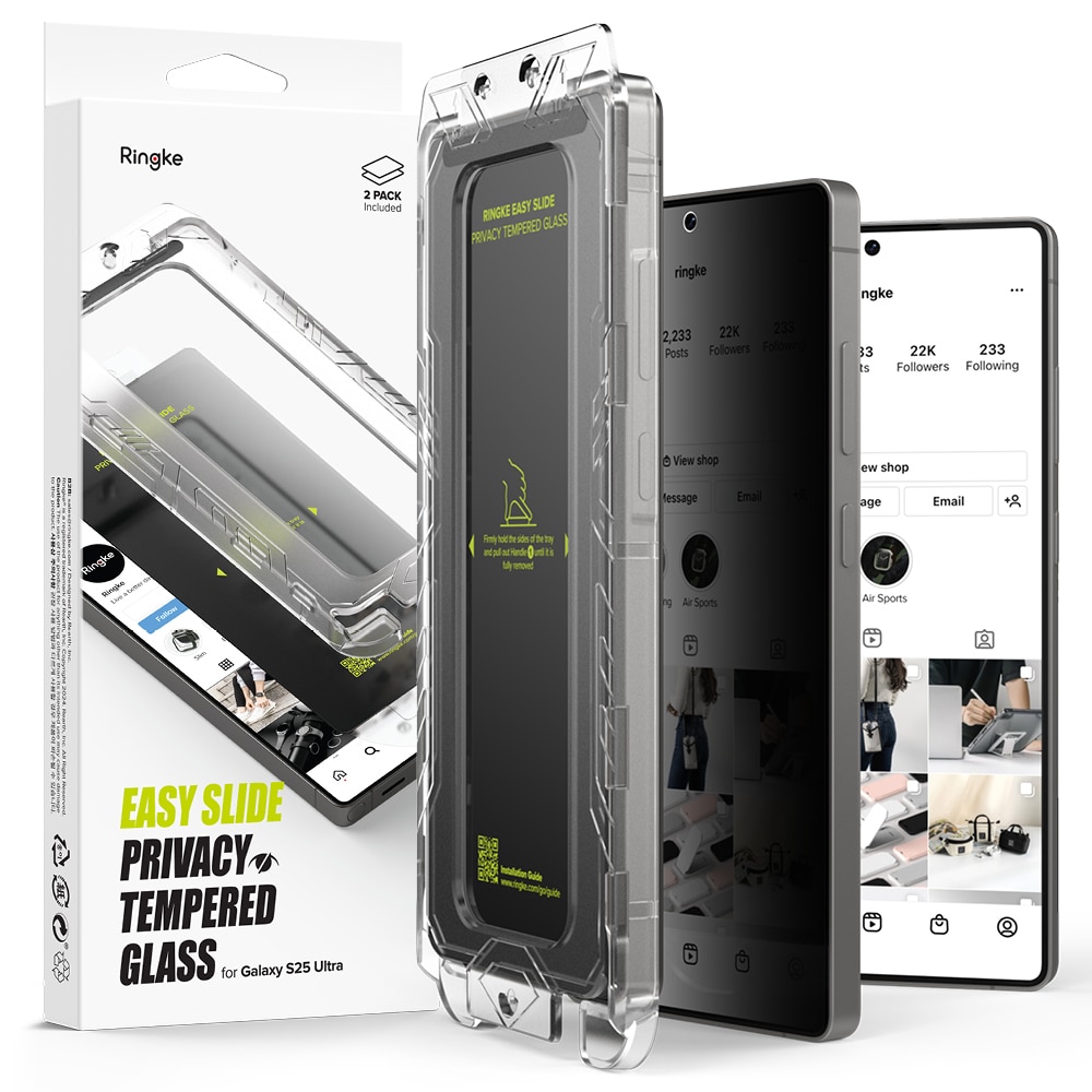 Easy Slide Privacy Glass (2 pièces) Samsung Galaxy S25 Ultra