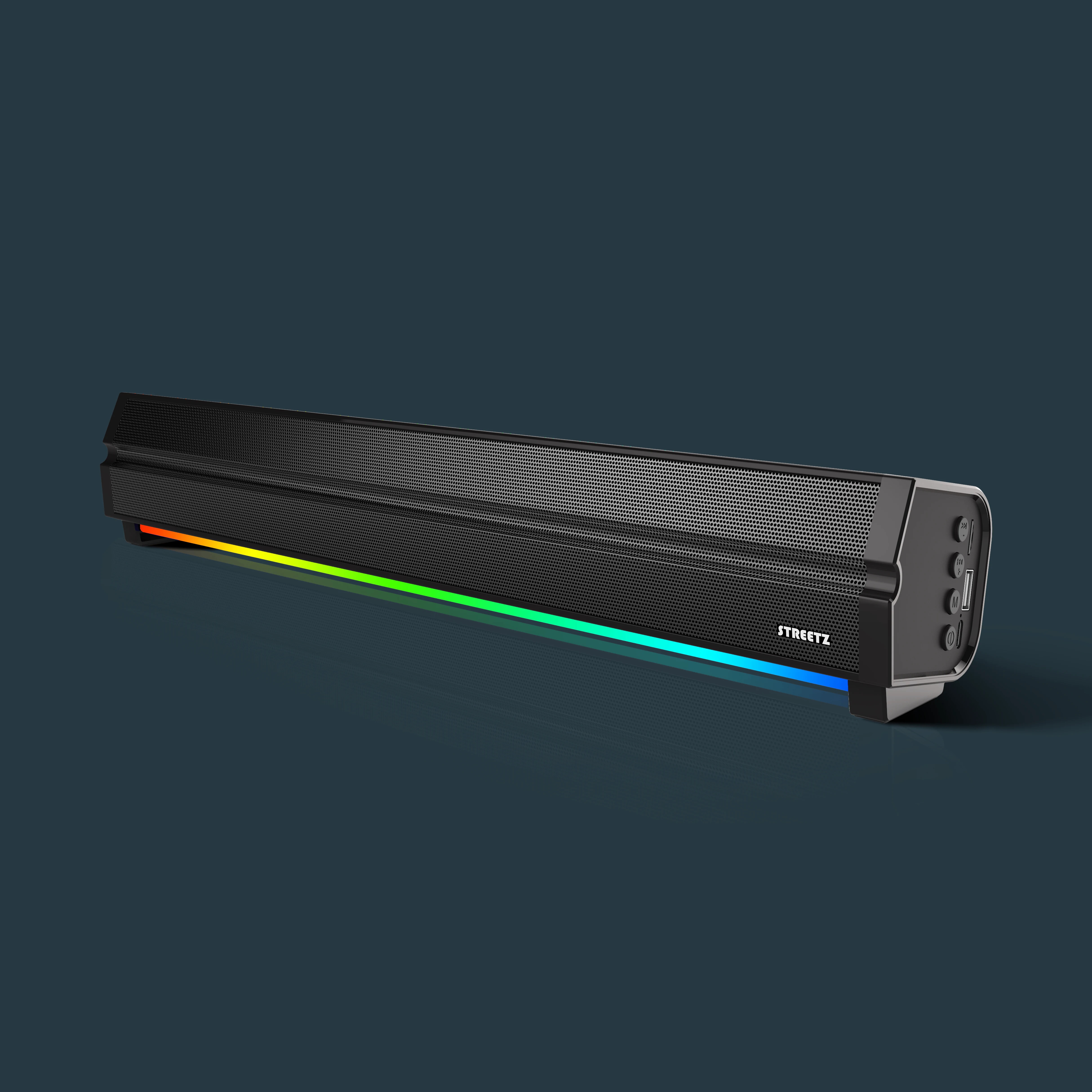 Enceinte Bluetooth avec éclairage RGB, noir