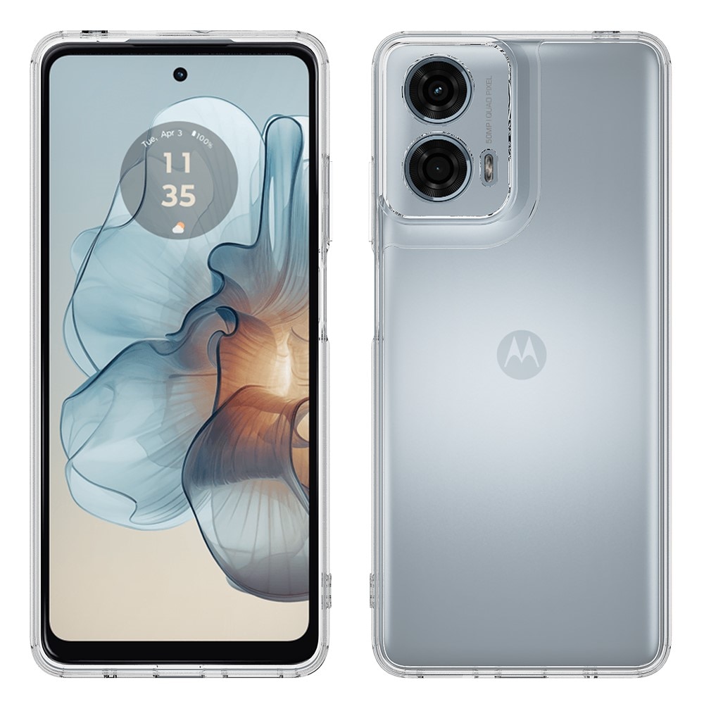 Coque hybride pour Motorola Moto G85, transparent