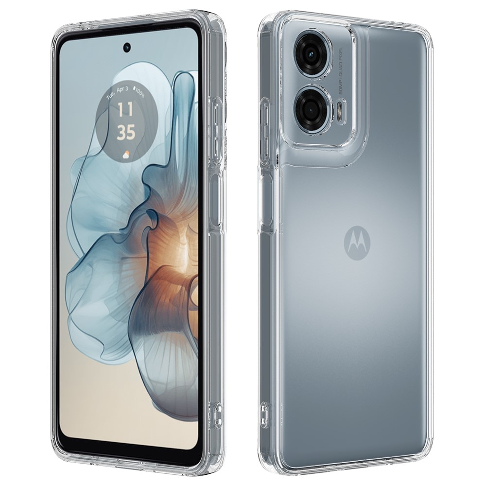 Coque hybride pour Motorola Moto G85, transparent