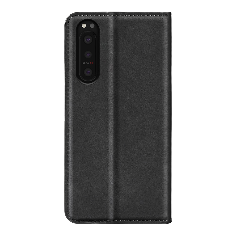 Coque portefeuille mince Sony Xperia 5 II, noir