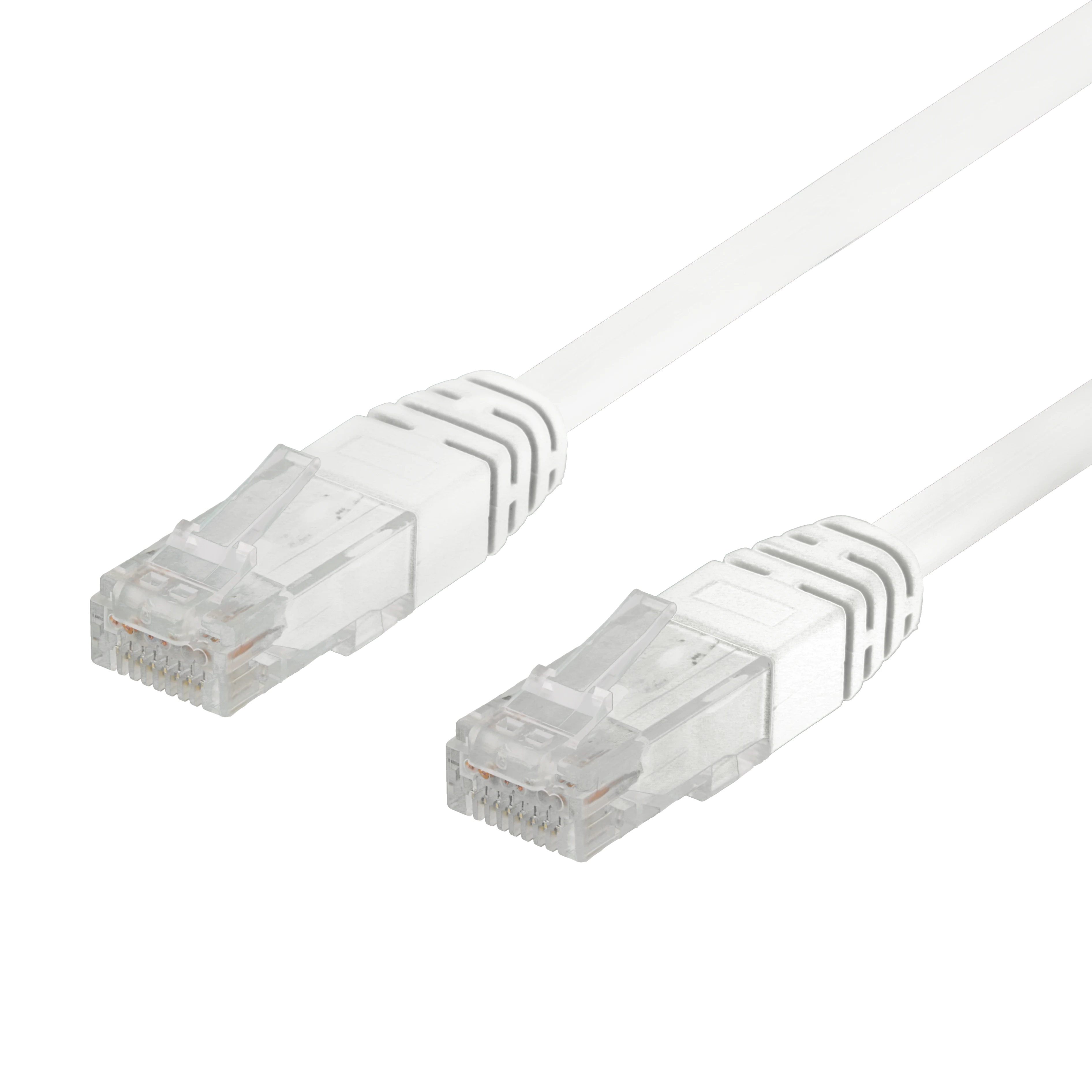 Câble de raccordement U/UTP Cat6 de 0,3 m, blanc