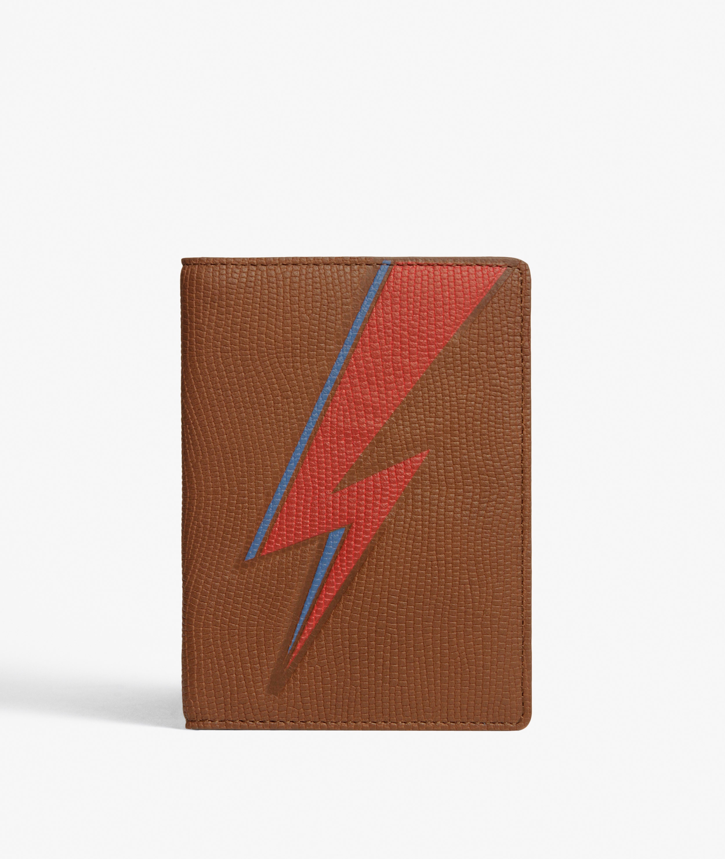 Étui pour passeport Bowie Lightning Lizard Cognac