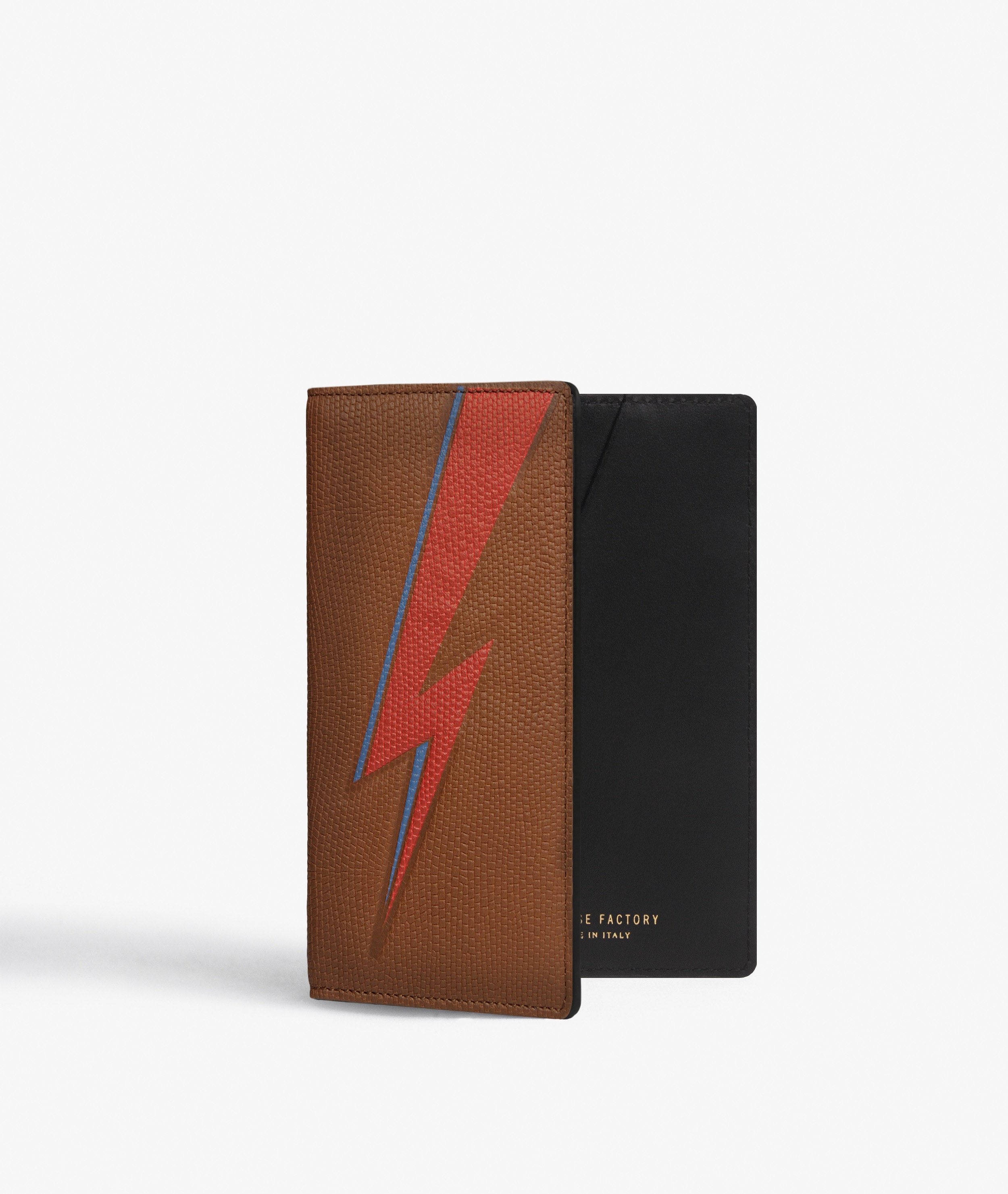 Étui pour passeport Bowie Lightning Lizard Cognac