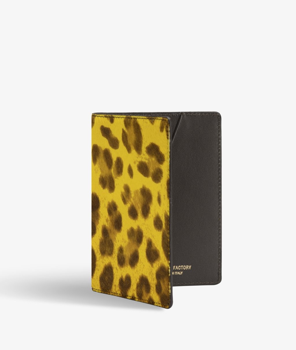 Étui pour passeport Pony Leopardo Yellow