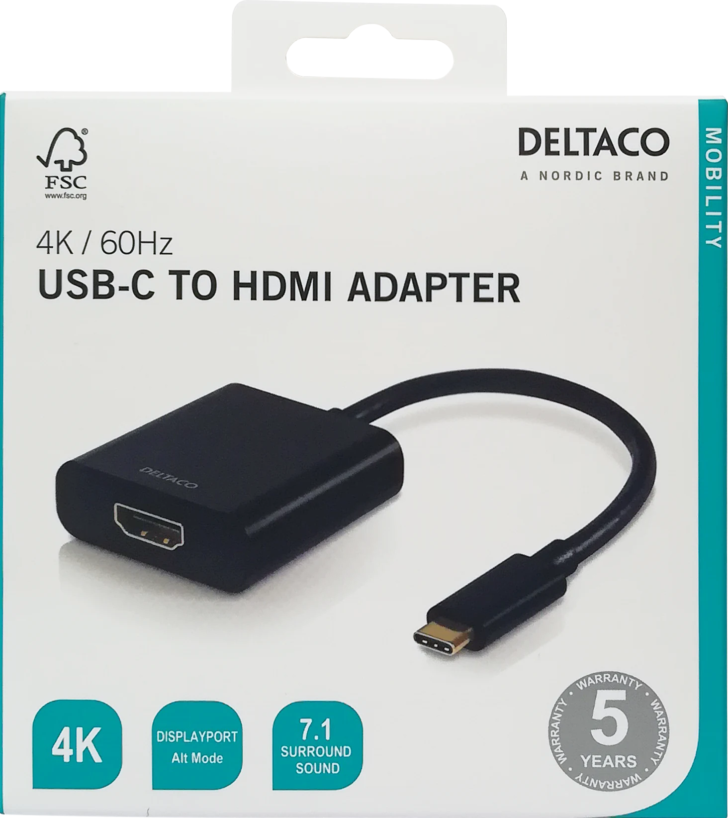 Adaptateur USB-C vers HDMI , noir