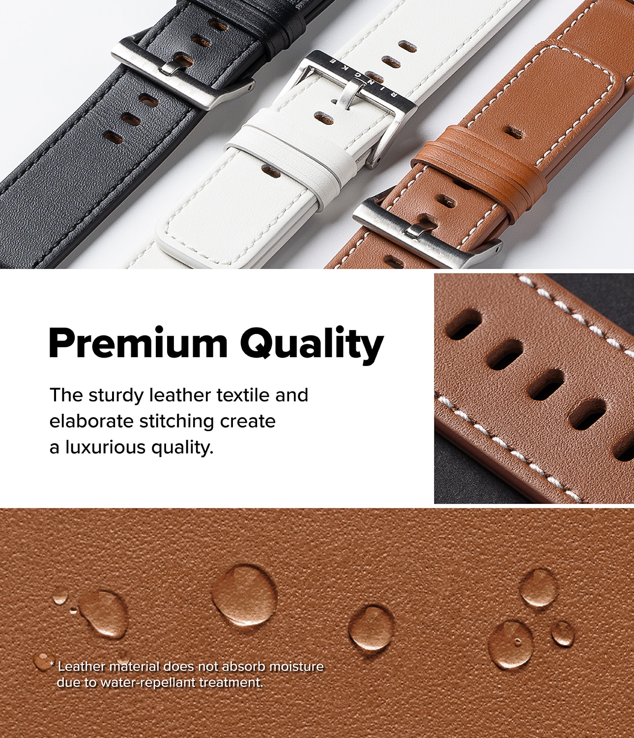 Leather One Basic Bold Band  Suunto 7, Brown