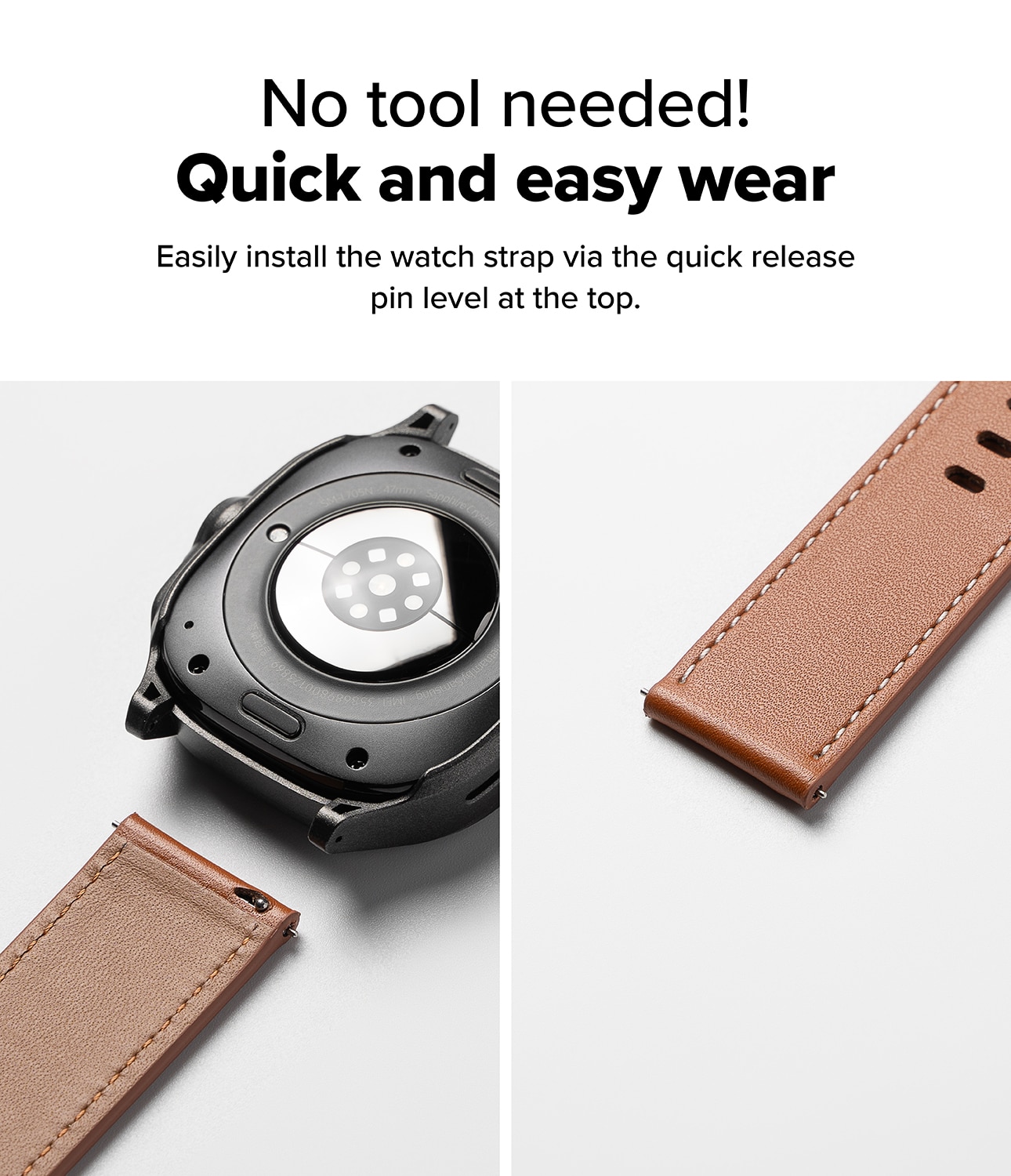 Leather One Basic Bold Band  Suunto 7, Brown