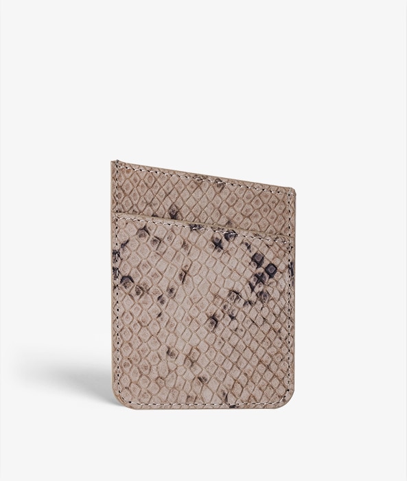 Porte-cartes adhésif Soft Python Cashmere