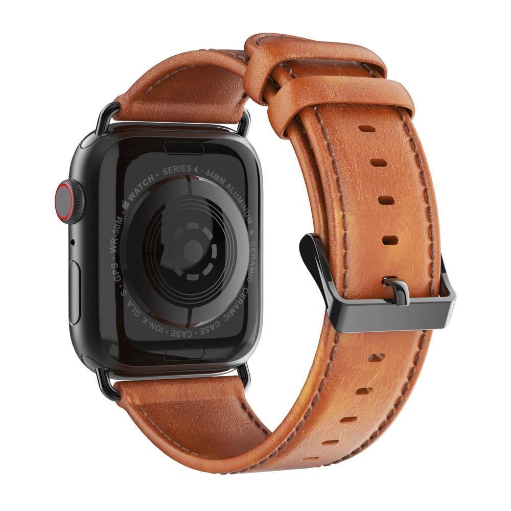 Bracelet en cuir Apple Watch 44mm, Tan
