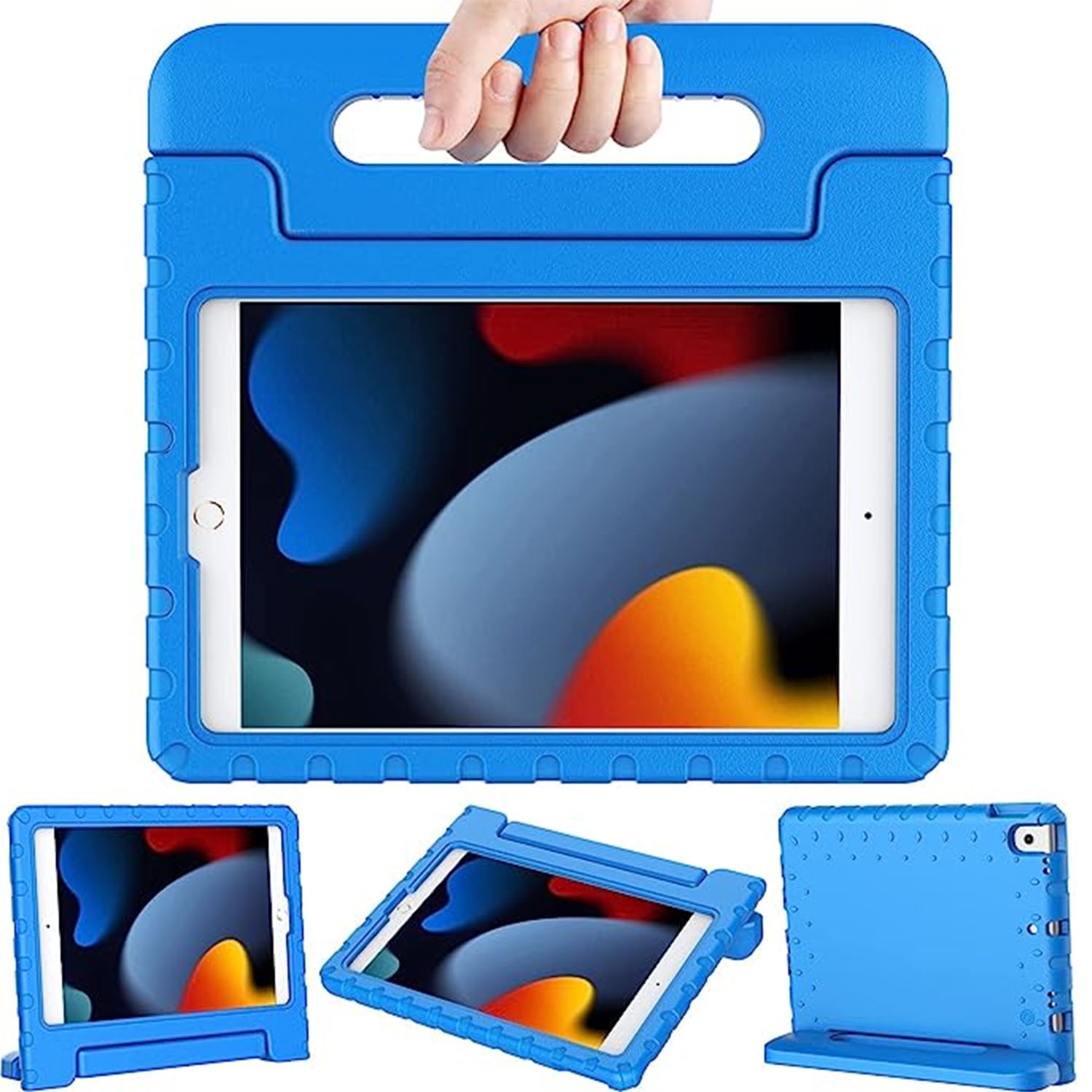 Coque iPad 10.2 2019/2020/2021 Antichoc Portative pour Enfants - Poulpe