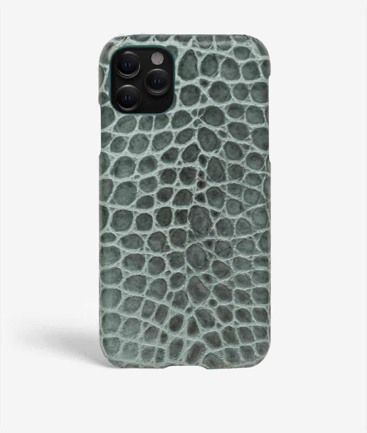 Coque iPhone 11 Pro Small Croco Teal