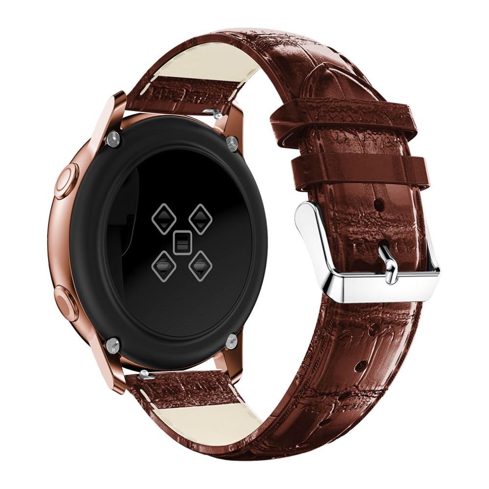 Croco Bracelet en cuir Samsung Galaxy Watch 4 40mm, marron