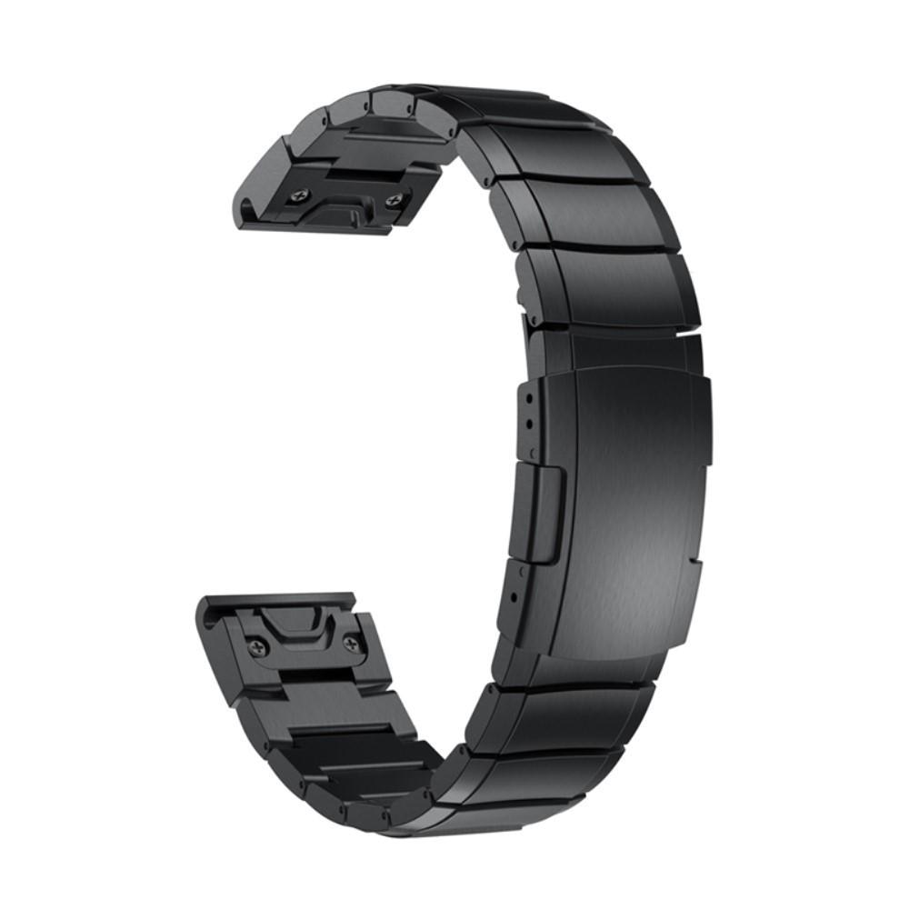Bracelet mailllon Garmin Fenix 7X Pro, noir